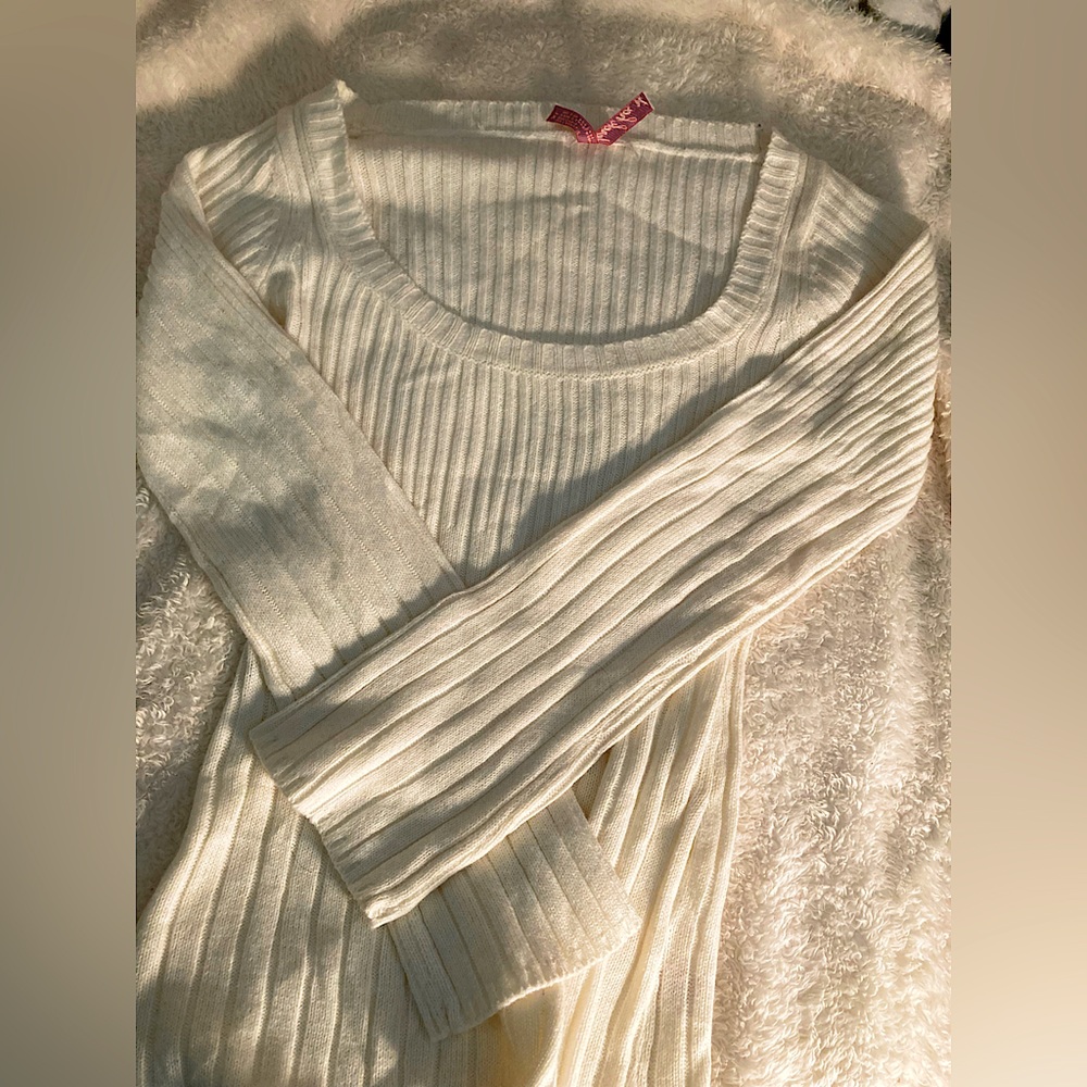 Knit White Dress.